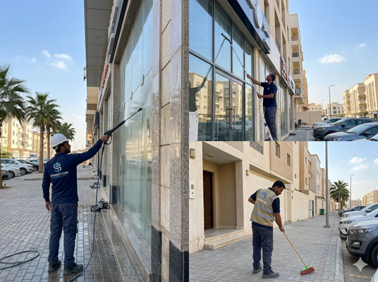 Cleaning of Residential Buildings and Polishing of Commercial and Residential Facades