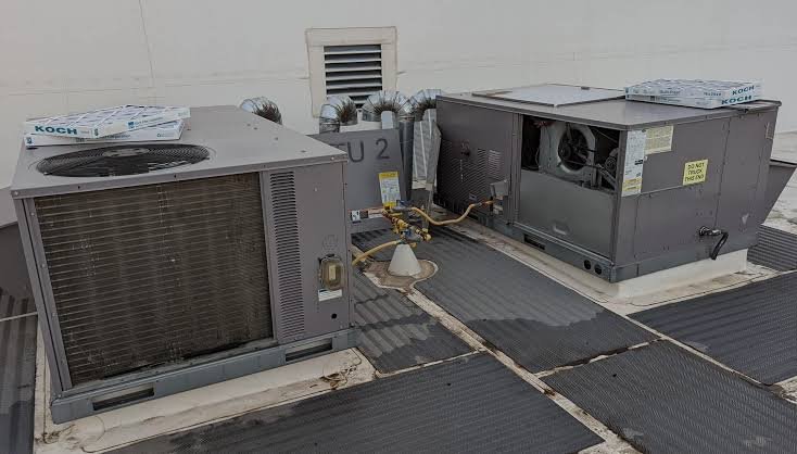 Exhibition HVAC Package Unit Maintenance in Dhahran