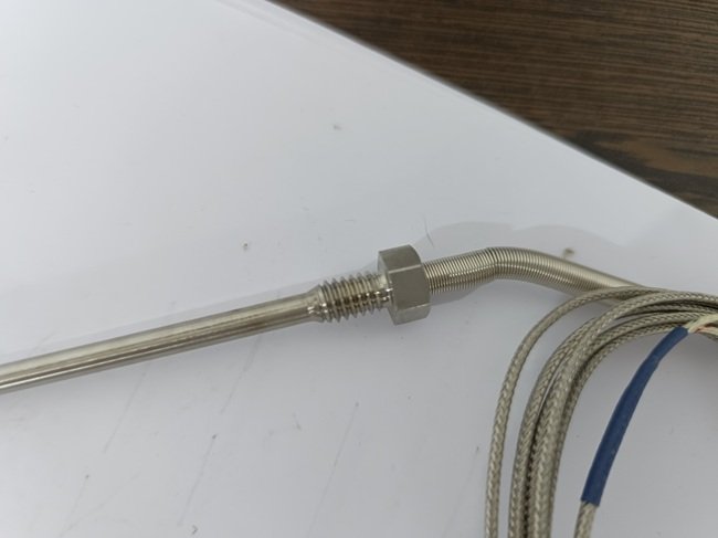 K Type Thermocouple Sensor Grounded Temperature Sensor Probe 0 400℃ 3 Meter for Measurement